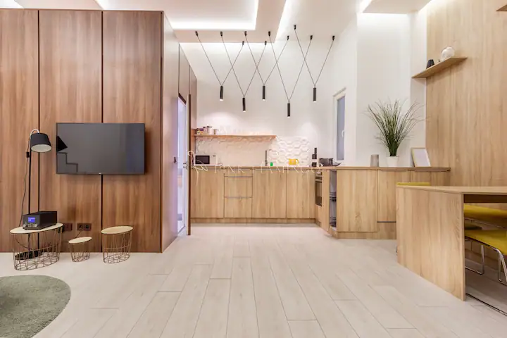 Modern stílusú, 2 önálló egységre osztott lakás Airbnb-engedéllyel