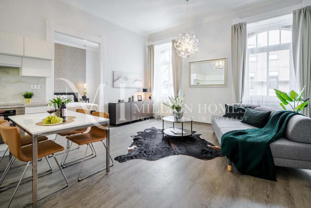 Kifinomult 80 m²-es lakás a Nyugati közelében