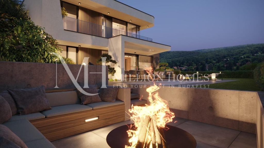 Prémium villa saját kerttel, medencével és panorámával