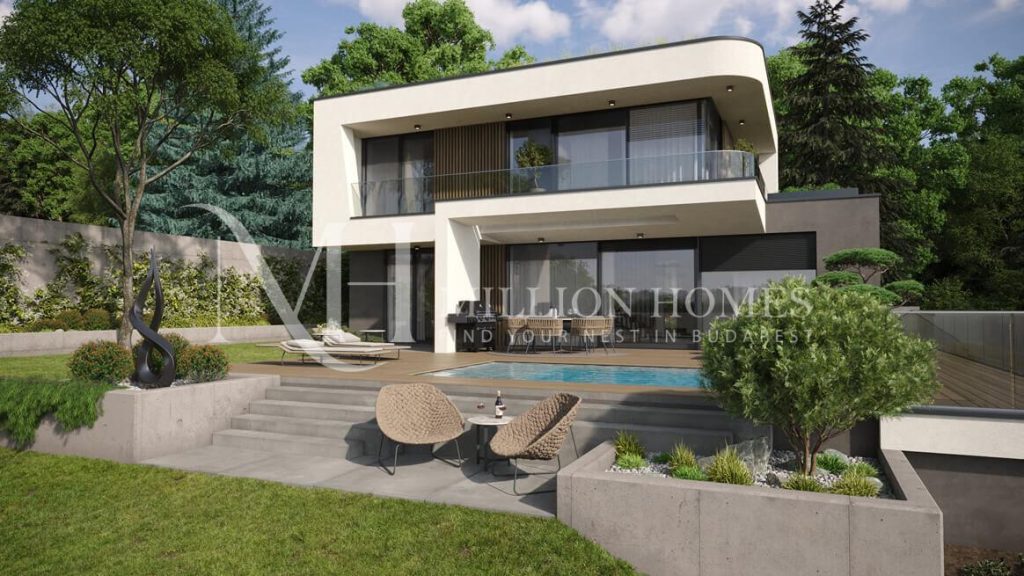 Prémium villa privát kerttel, medencével és panorámával Budán, a 2. kerületben